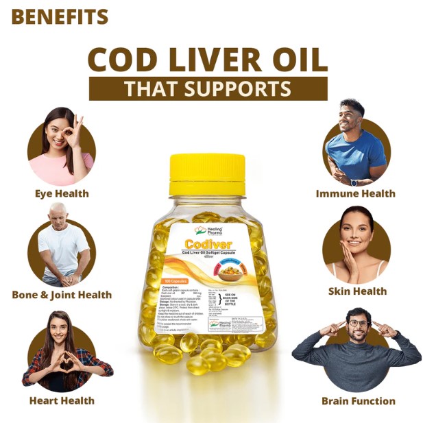 Codiver Cod Liver Oil Capsule - Color Code: Yellow