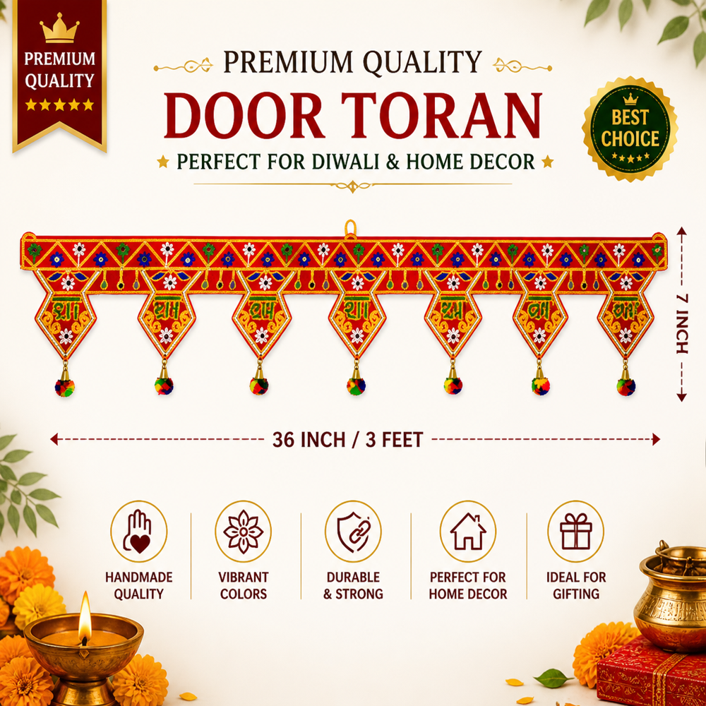 KRISHNA HANDLOOM Traditional Decorative Entrance Bandarwal H 16
