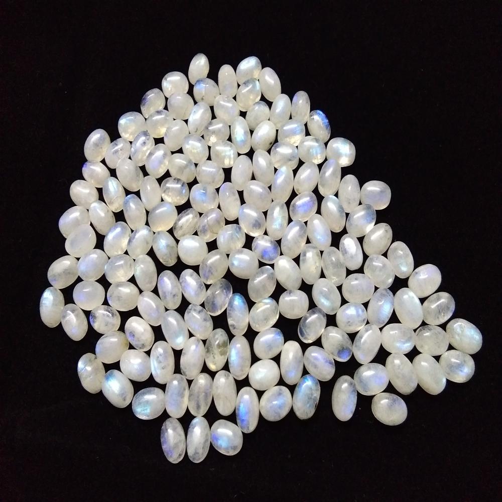 Natural Moostone White Rainbow Gemstone