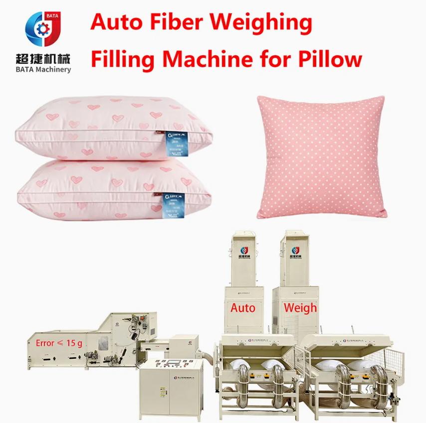 Automatic Pillow Cushion Filling Machine Production Line Polyester Fiber Cotton Stuffing Machine
