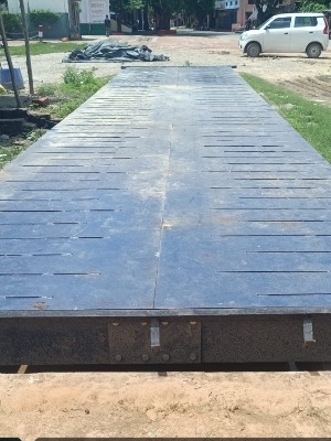 80 Ton Pitless Electronic Weighbridge - Mild Steel 18m x 3m Blue | 6 Load Cells Digital Display Surface Mounted