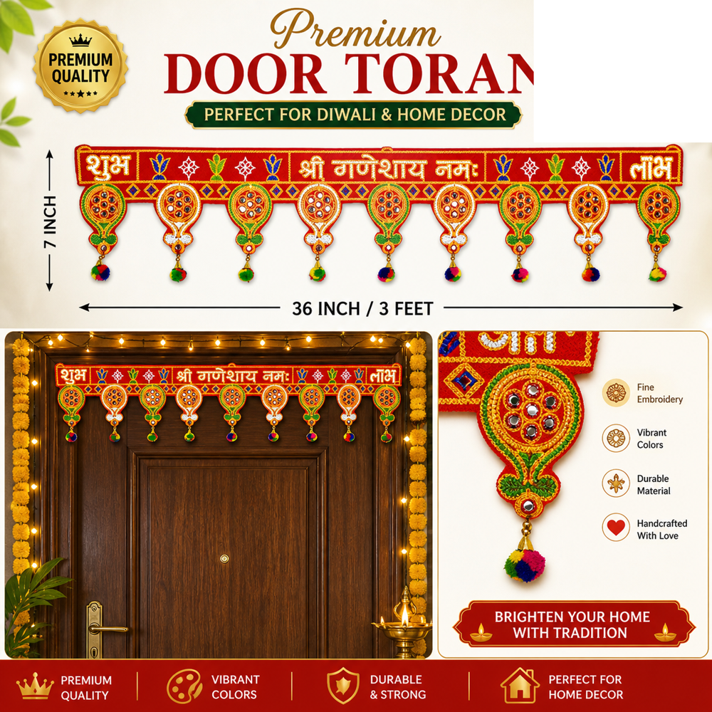 KRISHNA HANDLOOM Decorative Hanging for Main Gate  I 1