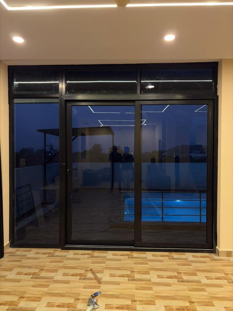 Black Aluminum Sliding Window
