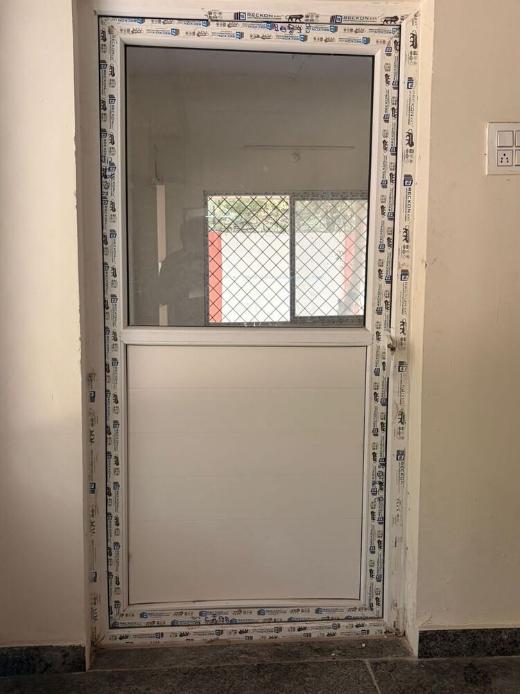 White UPVC Door