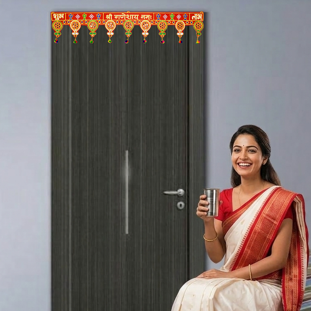 KRISHNA HANDLOOM Handmade Decorative Temple Hanging  I 11