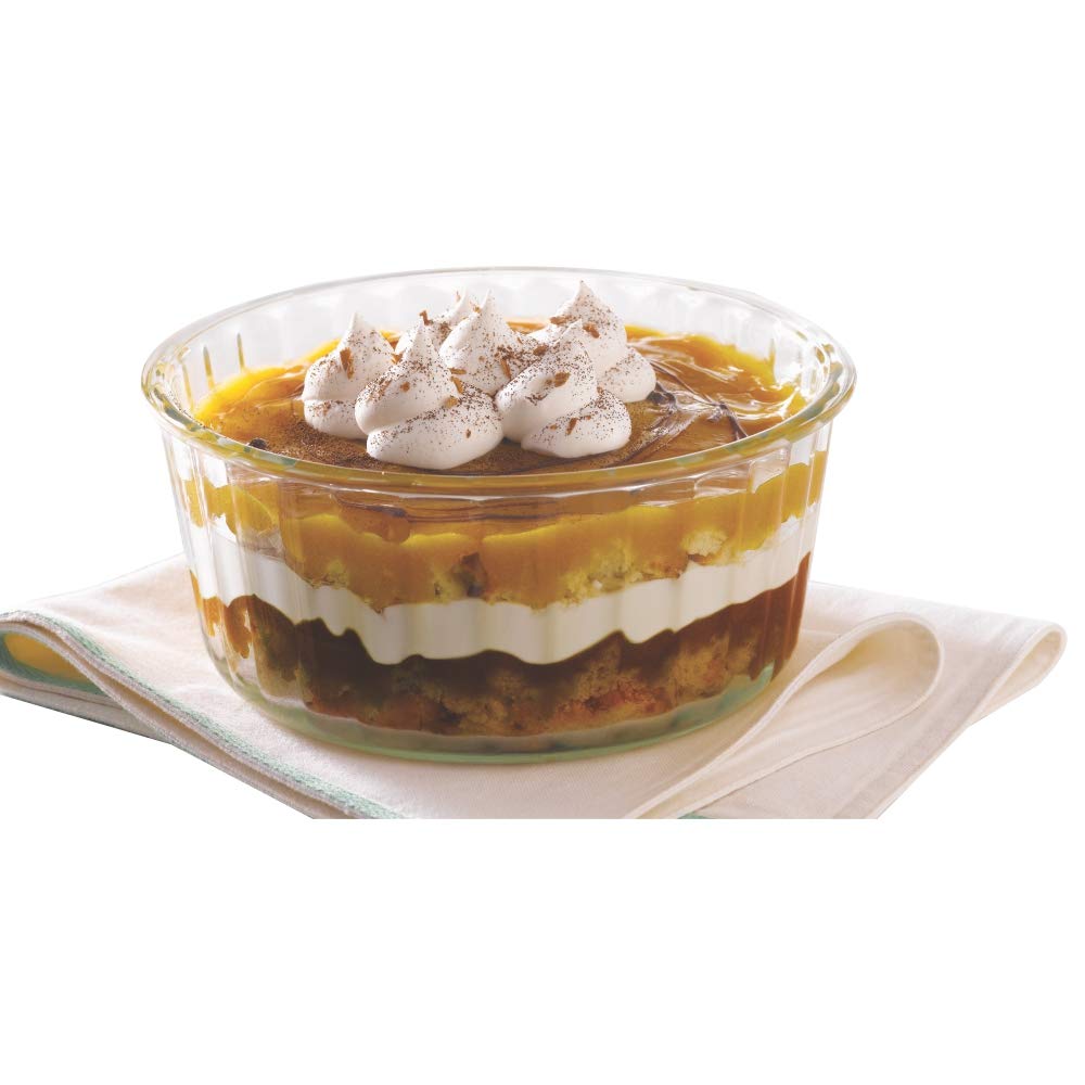 Borosil Glass Souffle Dish, 1 Piece, 1.5 L, Transparent IH22DH01215