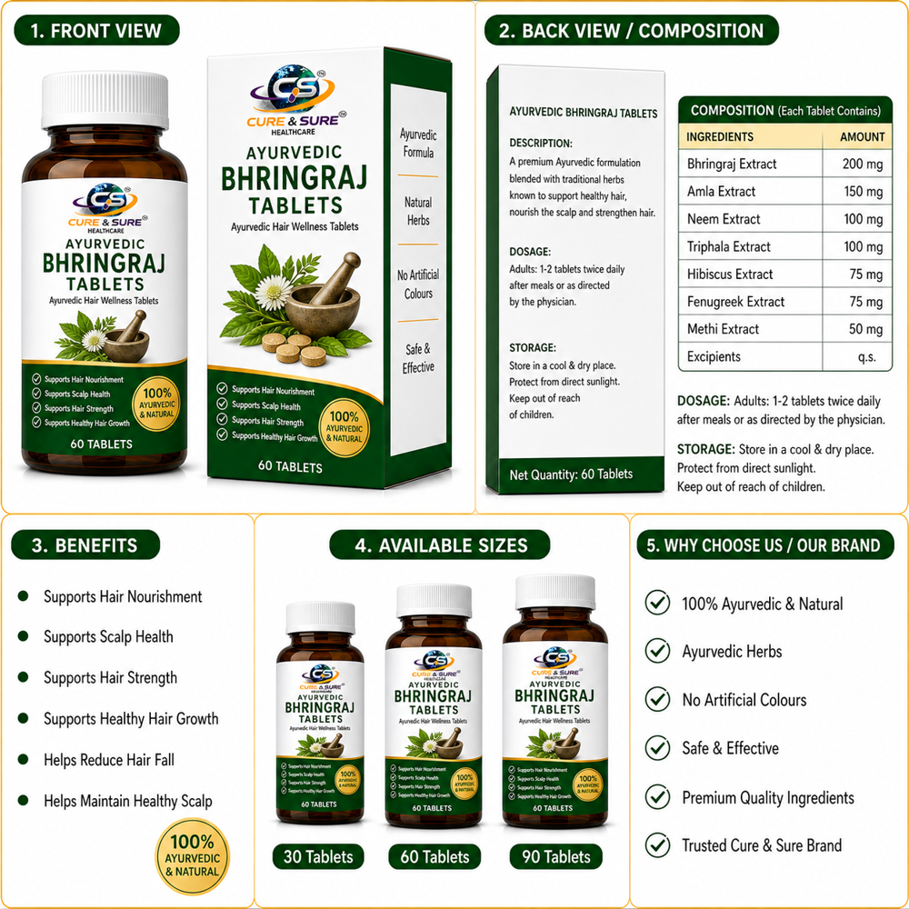 Ayurvedic Bhringraj Tablets Third Party Manufacturing