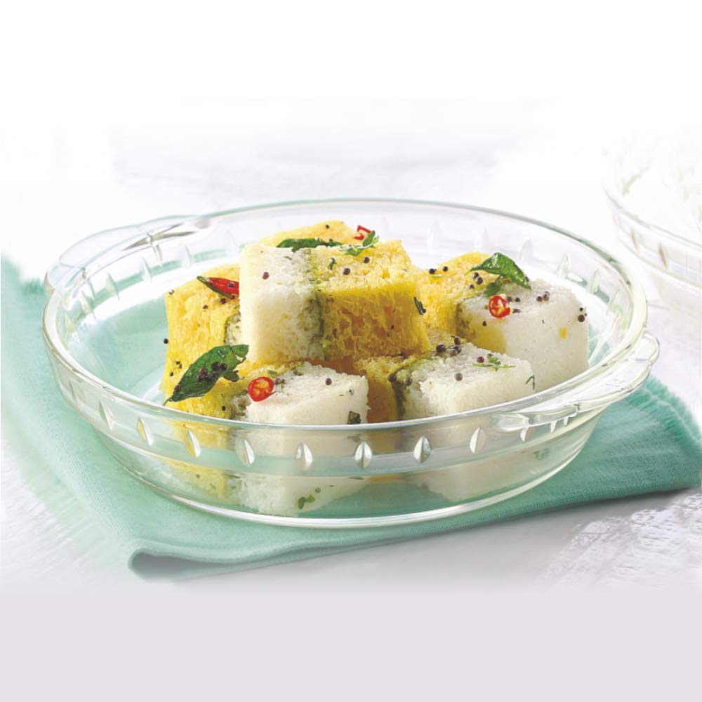 Borosil - Microwavable Plate, 20cm, Transparent, Glass ICS22PL0108