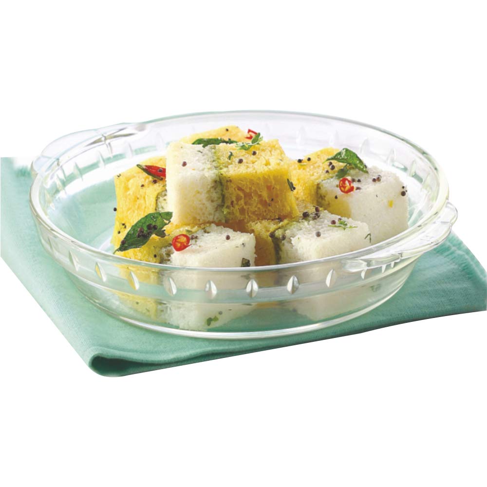 Borosil - Microwavable Plate, 20cm, Transparent, Glass ICS22PL0108