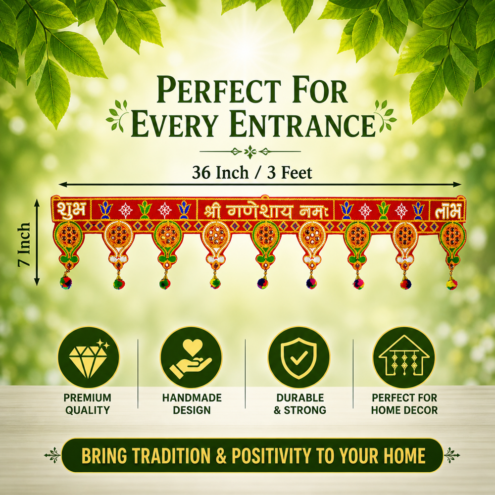 KRISHNA HANDLOOM Festival Decorative Home Entrance  I 15