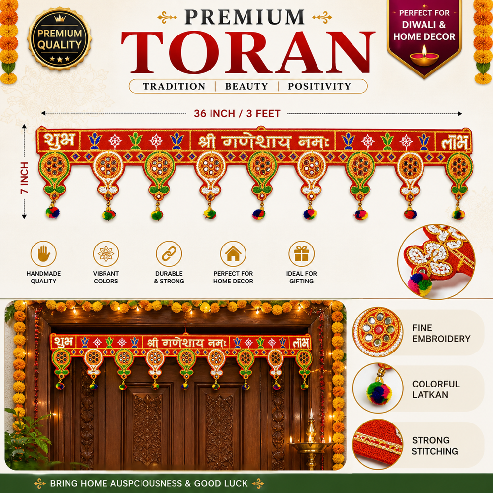 KRISHNA HANDLOOM Festival Decorative Home Entrance  I 15