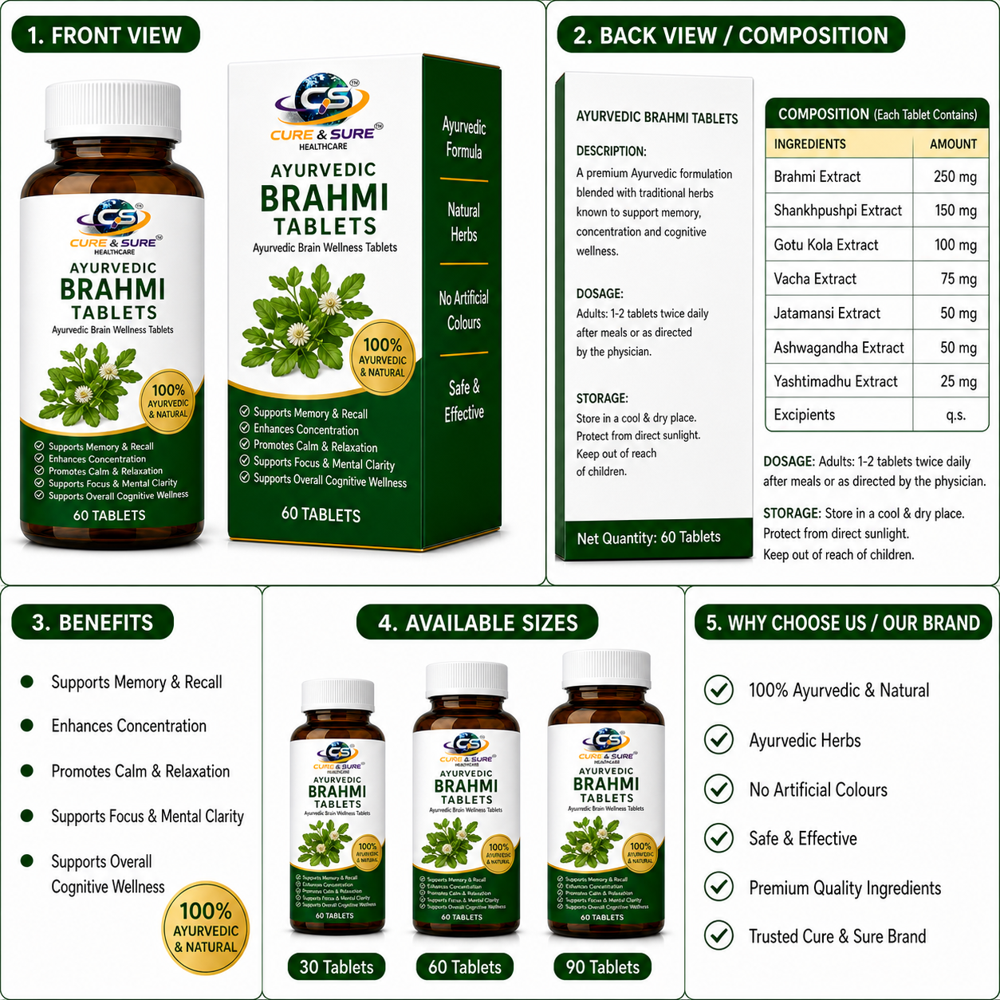Ayurvedic Brahmi Tablets Third Party Manufacturing