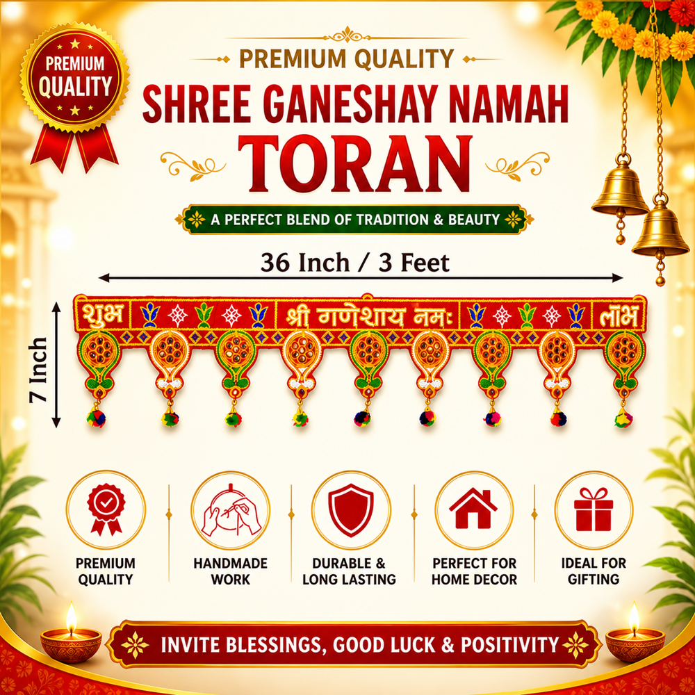 KRISHNA HANDLOOM Decorative Toran for Indian Festivals  I 16