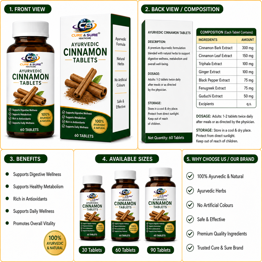 Ayurvedic Cinnamon Tablets Third Party Manufacturing