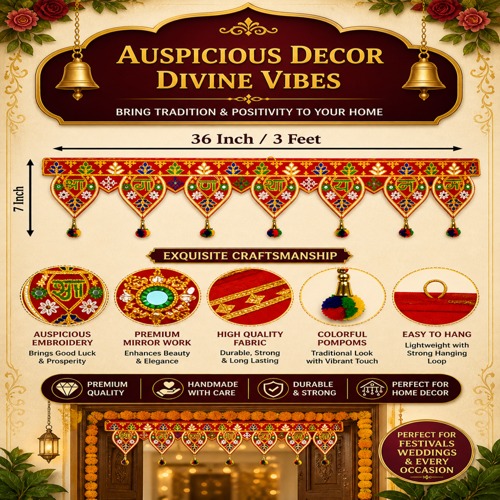 KRISHNA HANDLOOM Decorative Main Door Art Hanging  J 2