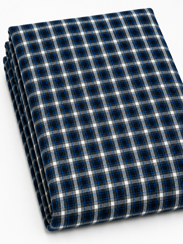 Cashmilon Wool Check Fabric