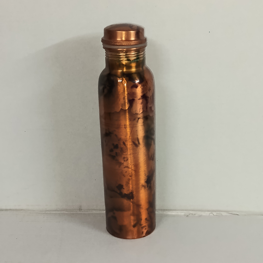 Ckbt-101 Copper Bottle - Pure Copper 1000ml, Copper Color | Anti-bacterial, Leak-proof Screw Cap, Customizable Logo