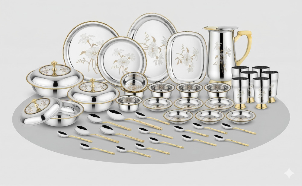 BWTS-102 Brass Dinner Set