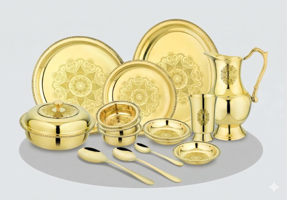 Brass Dinner Set