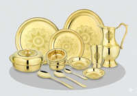 Bwts-103 Steel Fusion Brass Dinner Set