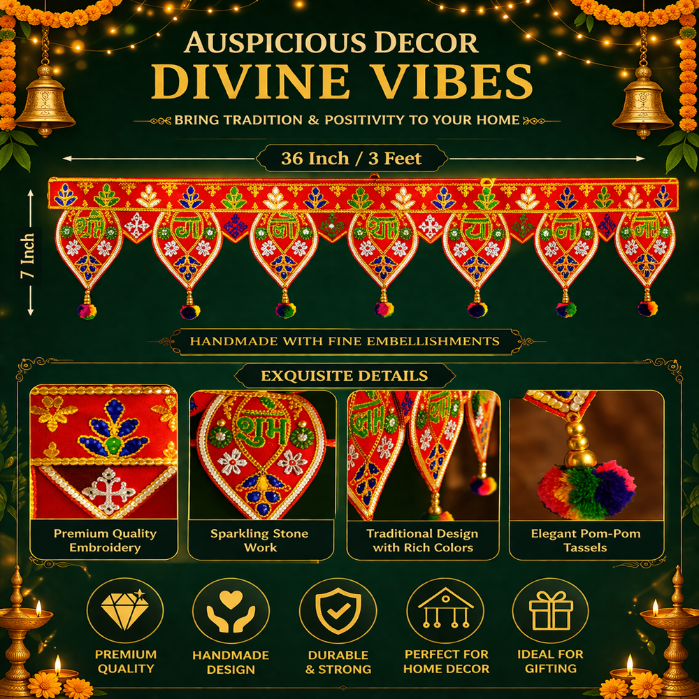 KRISHNA HANDLOOM Premium Decorative Hanging Decor  J 5