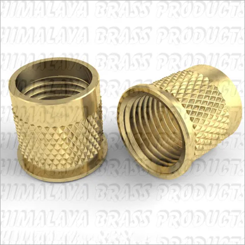 Brass Insert - M3-m12 Size, Golden Color With Self Finish | Enhanced Grip With Sharp Knurls, Excellent Rust Resistance And Electrical Conductivity