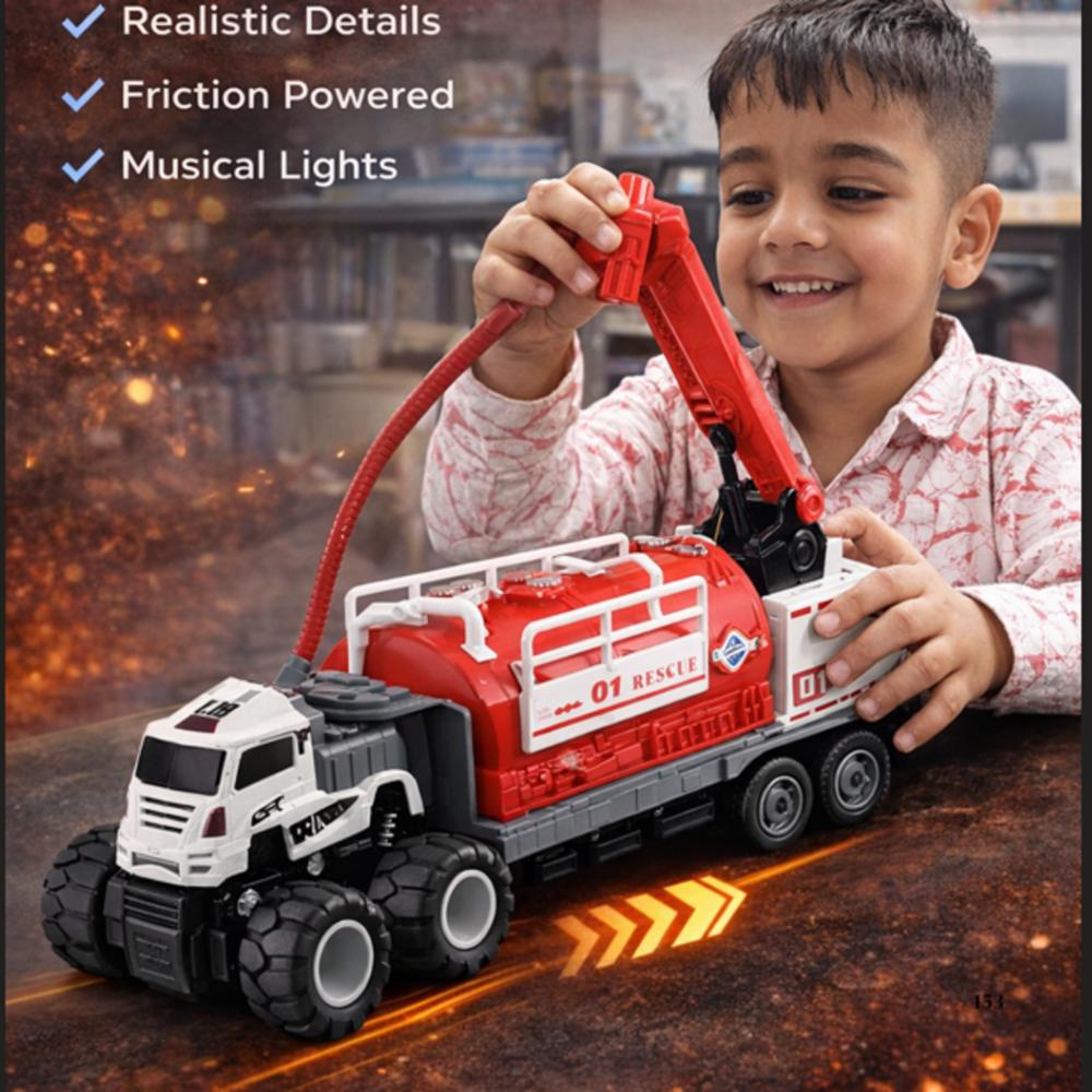 Die Cast Musical Trailer Truck