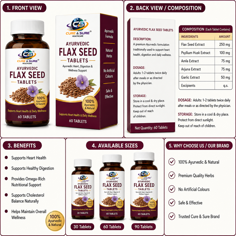Ayurvedic Flax Seed Third Party Manufacturing