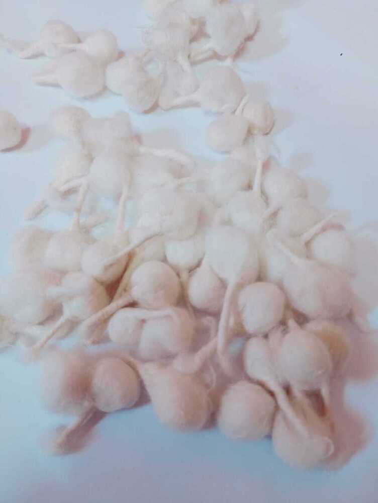 Off White Handmade Round Cotton Wick