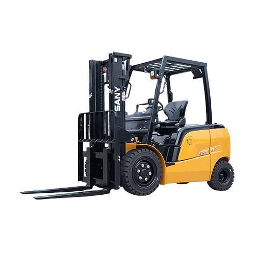 SCP30 Forklift - Polyurethane Tyres, 3750mm Length, Yellow, 2000/2500/3000kg Capacity, 48V Battery, Electric Operation