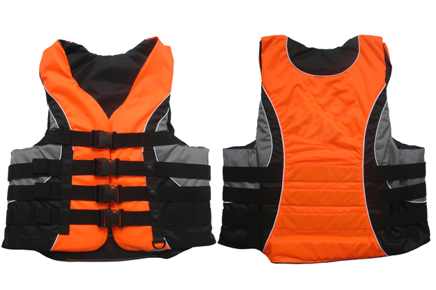 Orange And Black Life Jacket