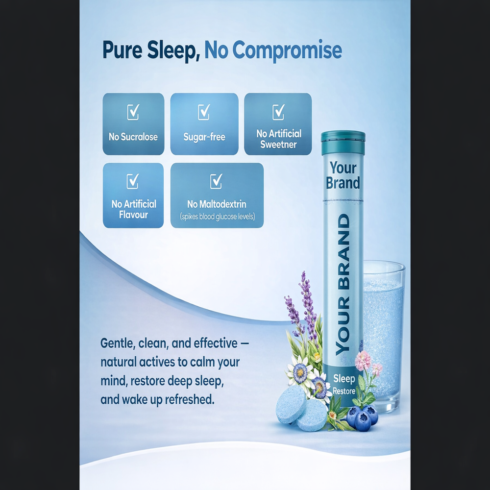 Melatonin Effervescent Tablets - 20 Count, Refreshing Drinkable Format For Regulating Sleep-wake Cycles, Store In Dry & Cool Place