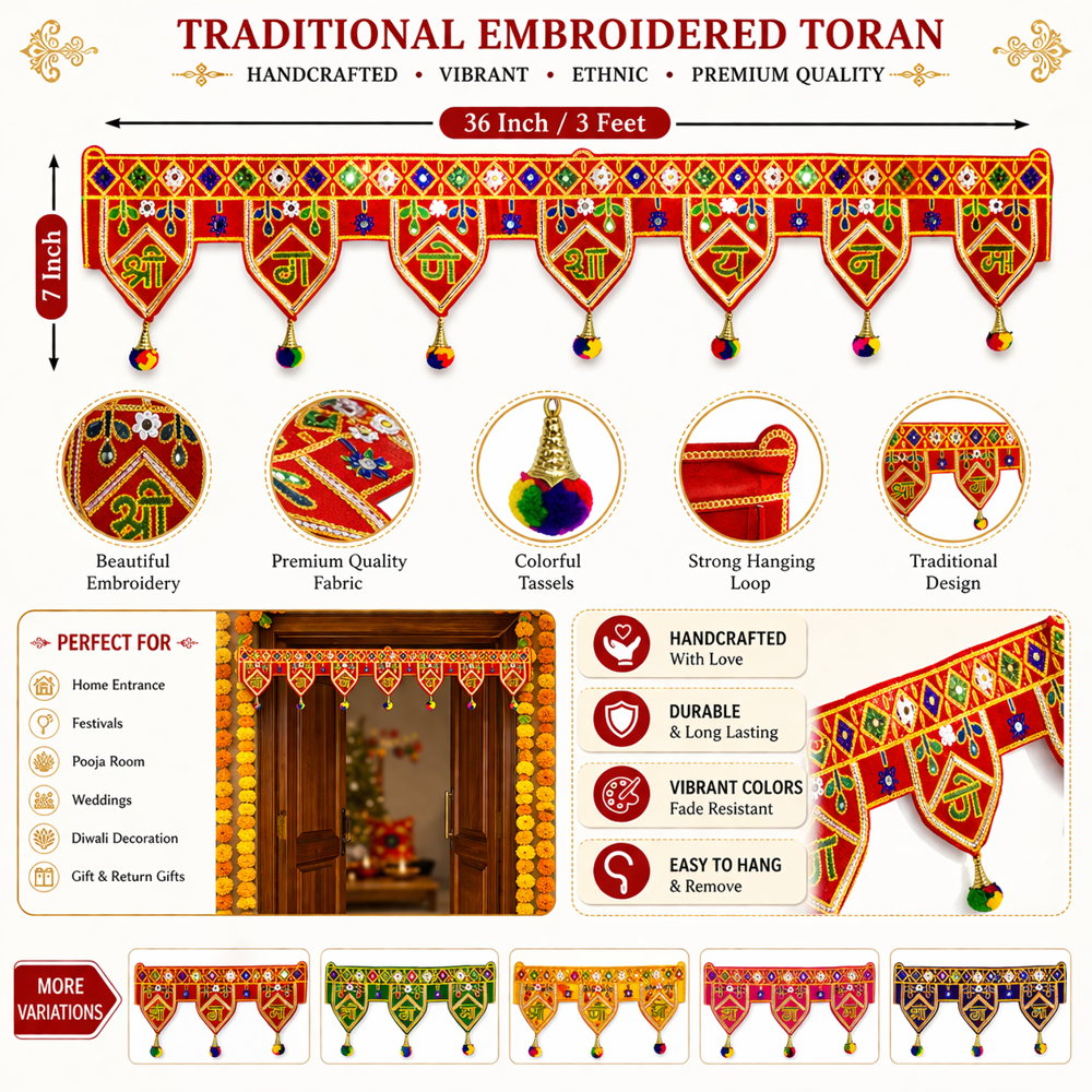 KRISHNA HANDLOOM Traditional Decorative Door Art  K 4