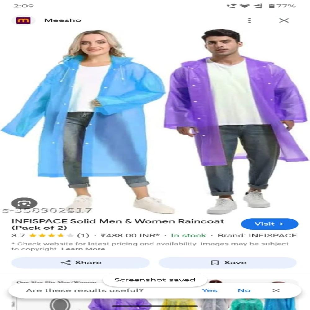 unisex rain coat 