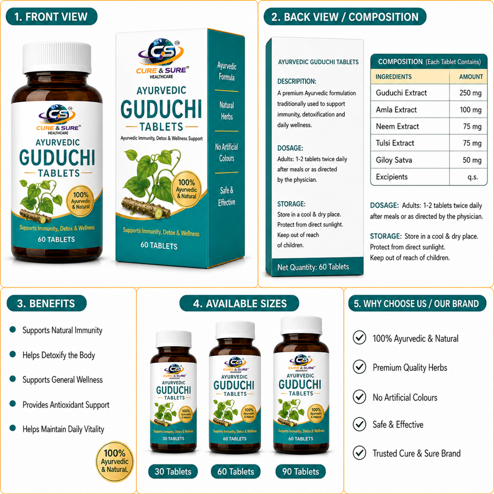 Ayurvedic Guduchi Tablets Third Party Manufacturing