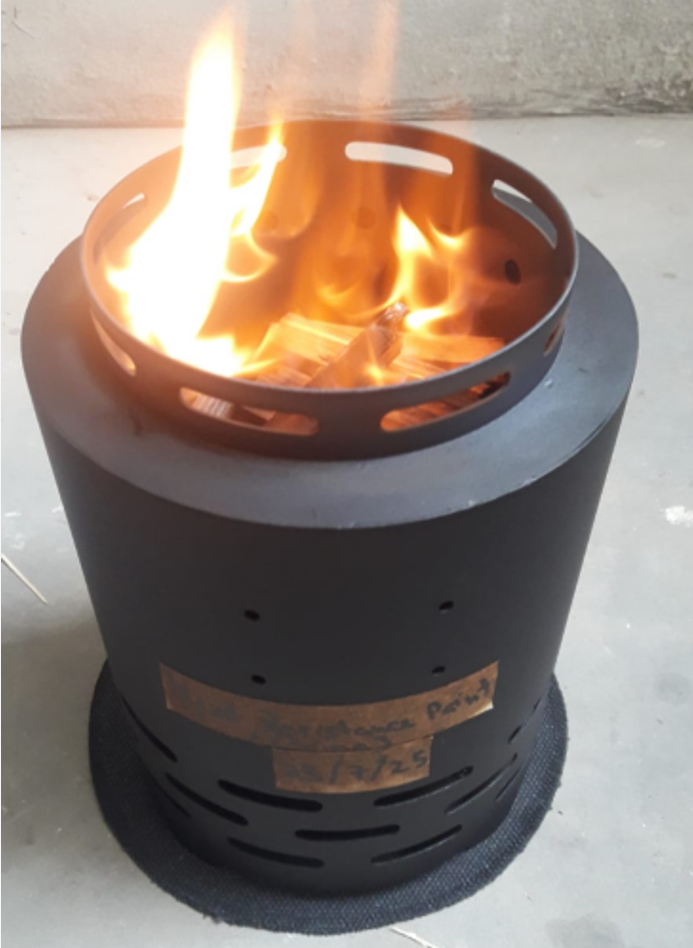 High Temperature Powder HTP600 - Black Powder Coating, 600Â°C Heat Resistance, Smooth Matte Finish, Electrostatic Spray