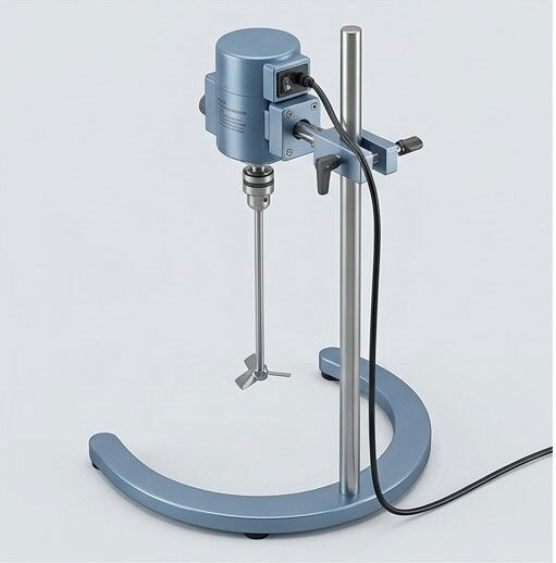 Laboratory Stirrer - Stainless Steel Stirrer Rod, 4000 Rpm Max Speed, 1/20 Hp Variable Speed Motor, Adjustable Height & Angle, Optional Timer | Cast Iron Base, Smooth & Noiseless Operation