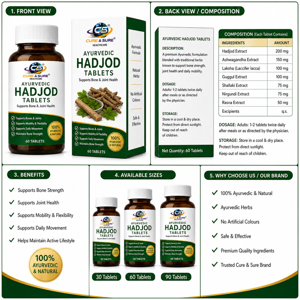 Ayurvedic Hadjod Tablets Third Party Manufacturing