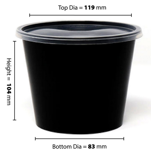 750ML Round Container