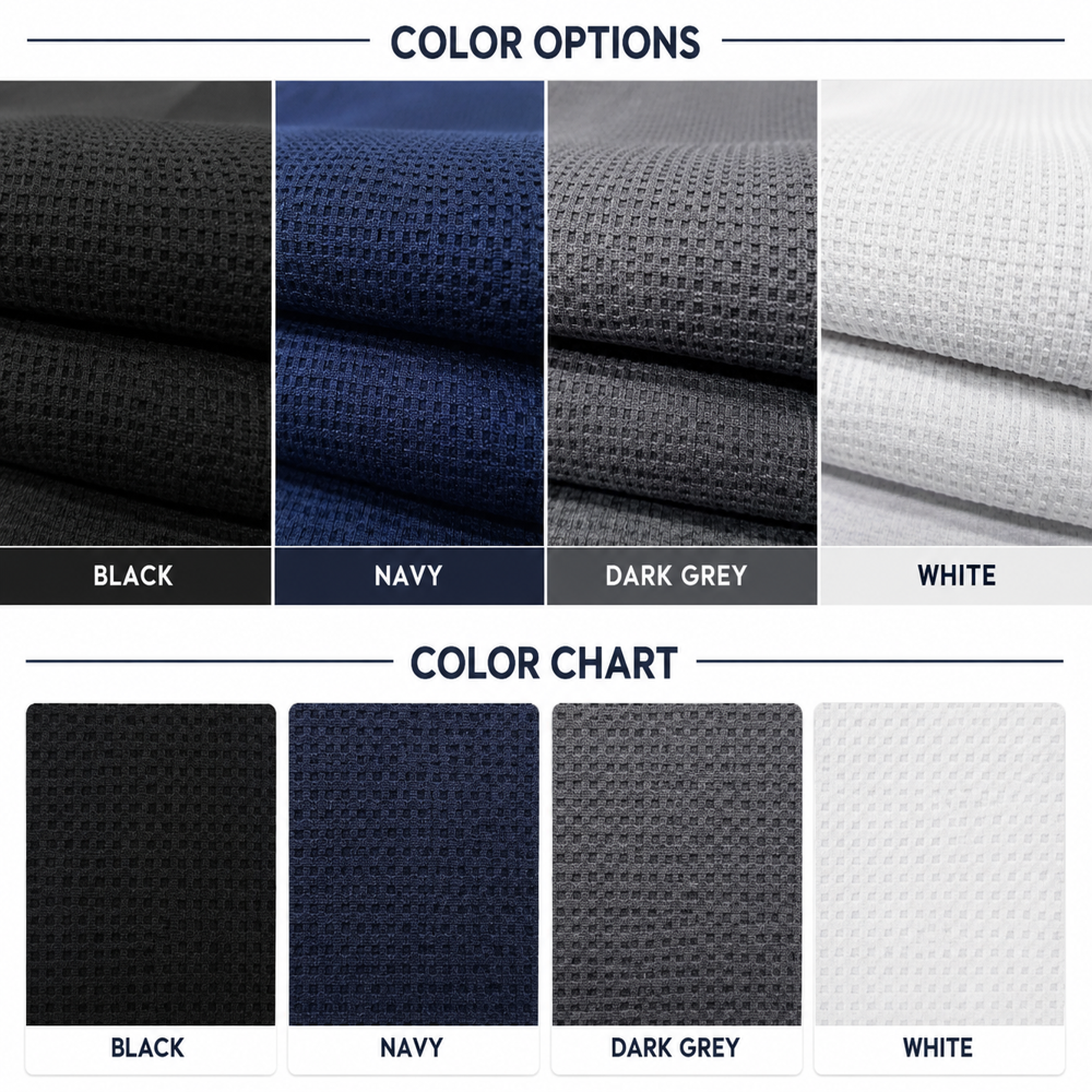 Waffle Knit Fabric - 100% Polyester Lycra 60 Inch White | Soft Touch Fade & Shrink Resistant Quick Dry Selvage Finish