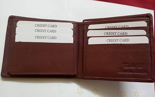 Reddish Brown Gents Antique Wallet