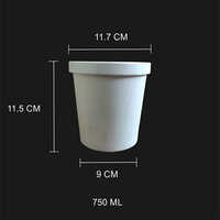 750ml Round Paper Container