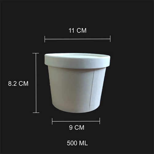 500ML Round Paper Container