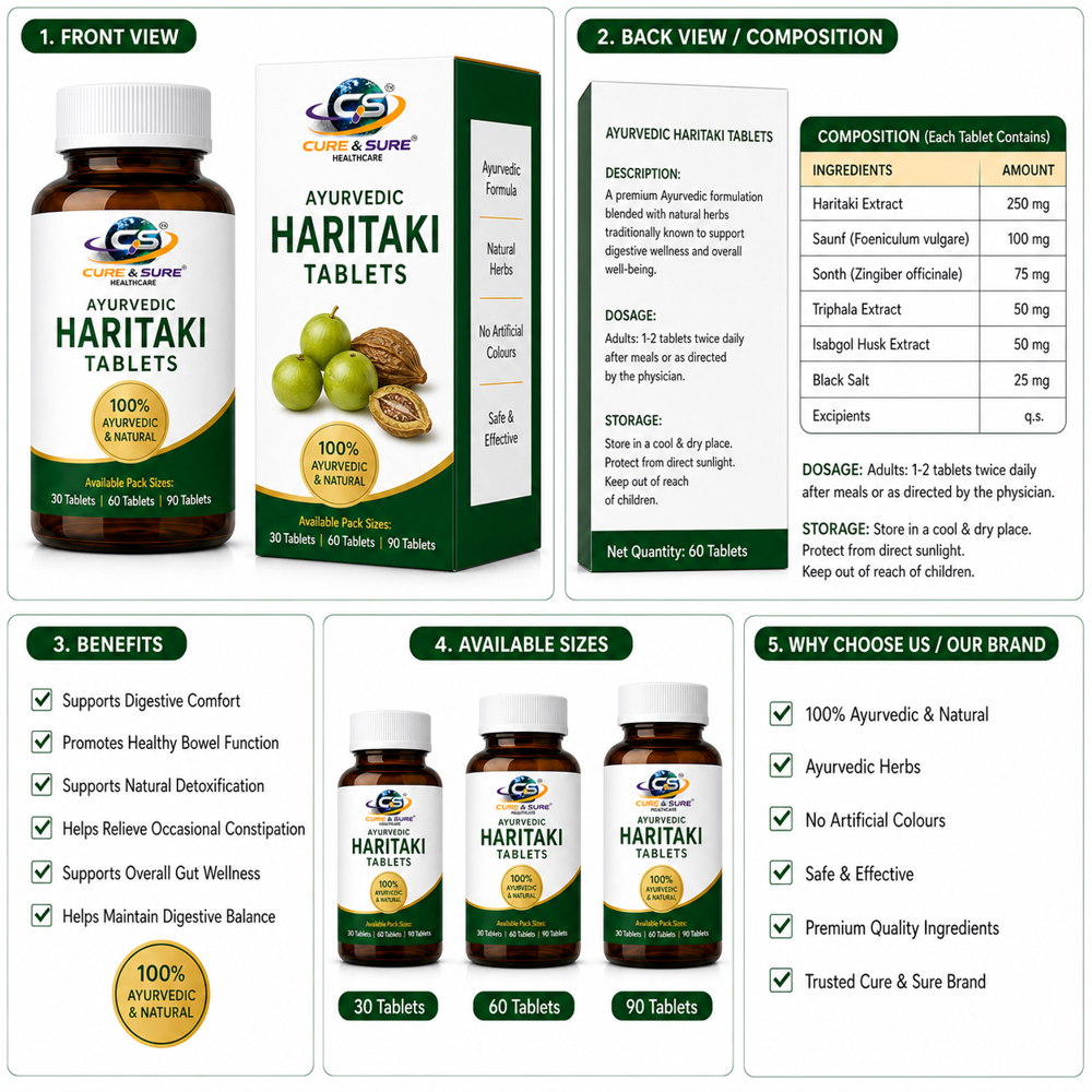 Ayurvedic Haritaki Tablets Third Party Manufacturing