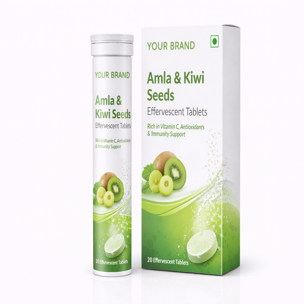 Amla And Kiwi Seeds Effervescent Tablets