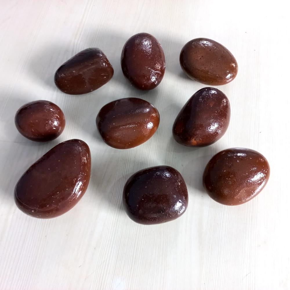 Semi-Polished Natural River Pebbles for Outdoor Garden Landscaping and Fish Pond Decoration