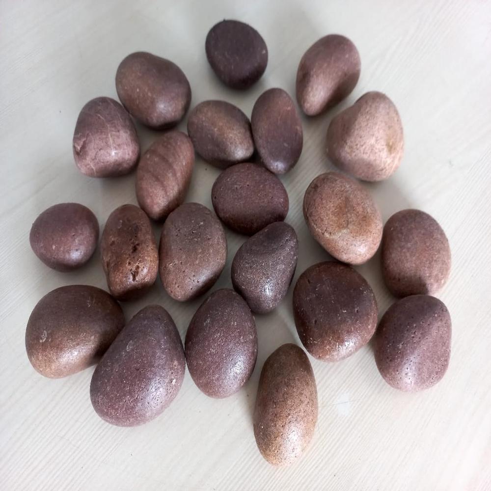 Semi-Polished Natural River Pebbles for Outdoor Garden Landscaping and Fish Pond Decoration