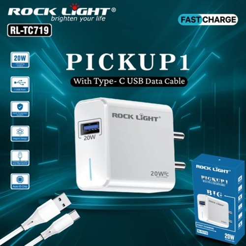 Rock Light Charger Type-C Cable Rl-Tc719 - Features: Fast Charging