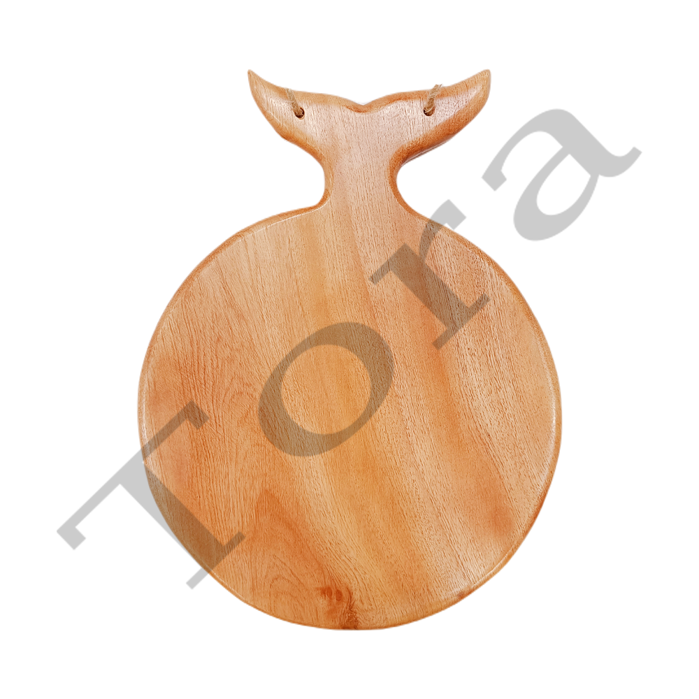 Tora Round Wooden Chopping Board Neem Wood Export Quality Handmade  (TCCB1033)