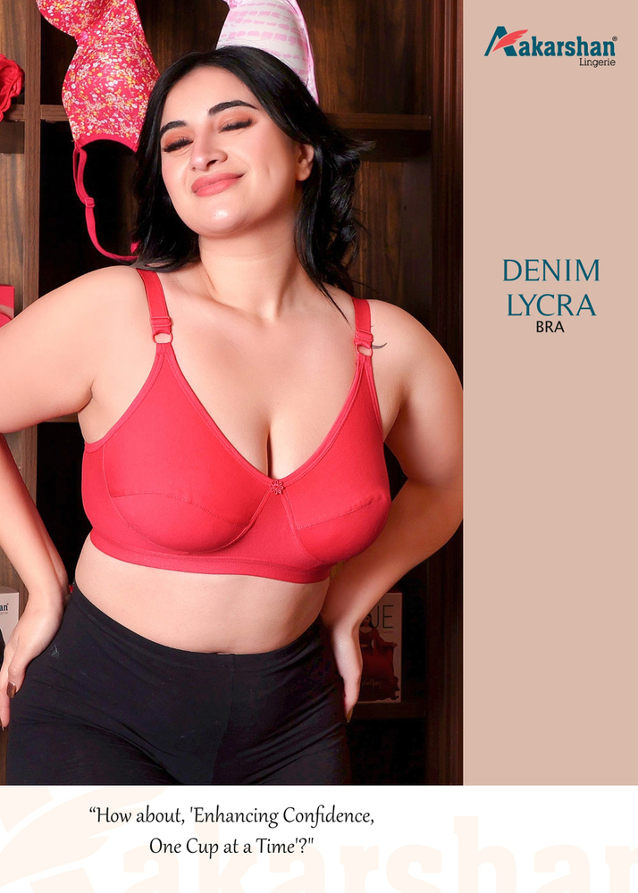 Denim Lycra Bra